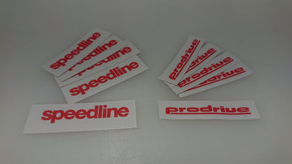 Speedline and Prodrive Reproduction Wheel Decals and Stickers