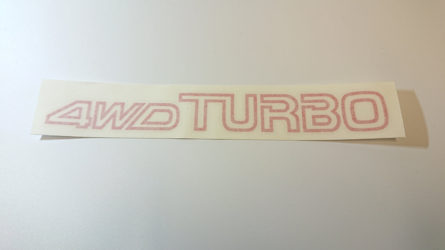 4WD TURBO Leone Front Bumper Sticker/Decal