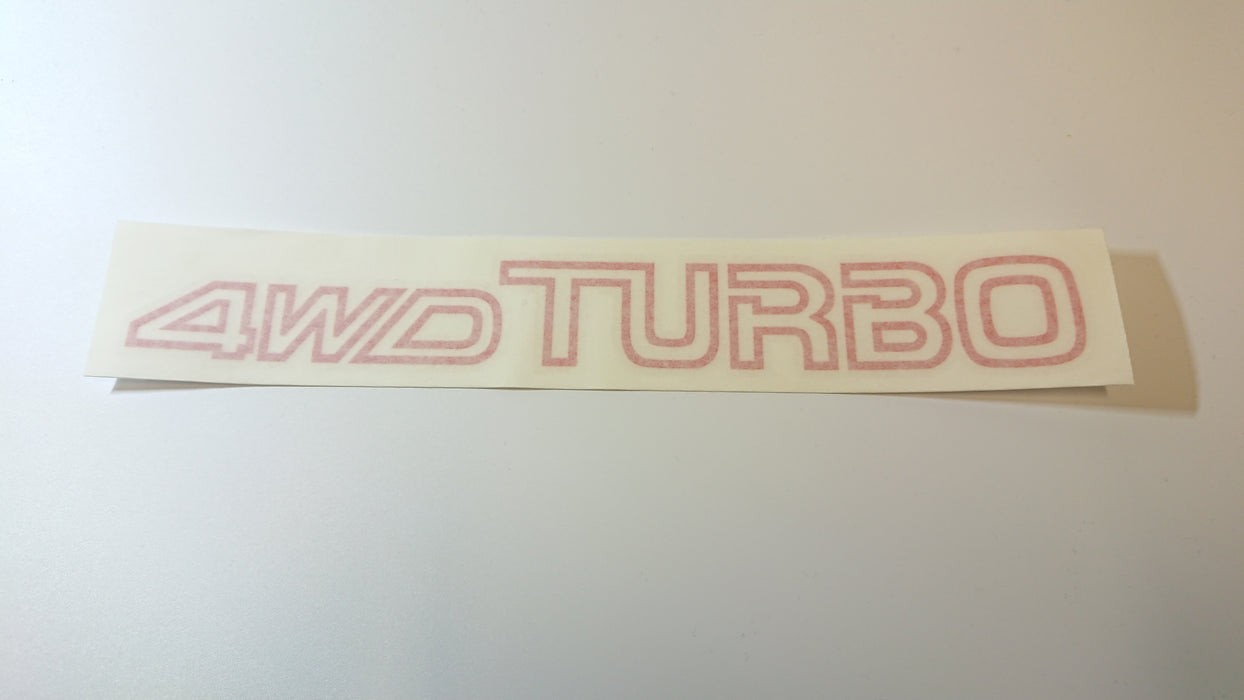 4WD TURBO Leone Front Bumper Sticker/Decal