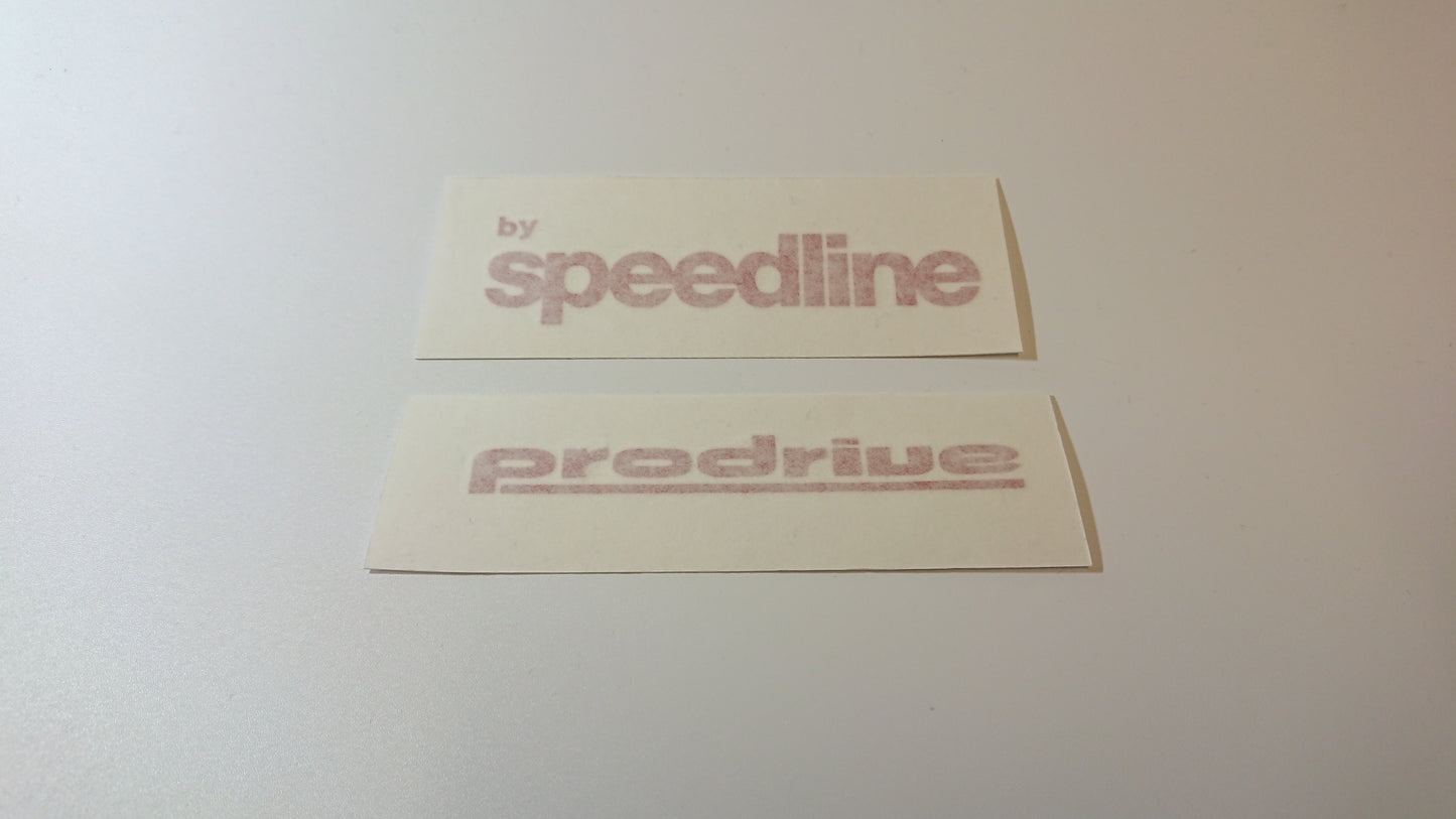 Speedline and Prodrive Reproduction Wheel Decals and Stickers