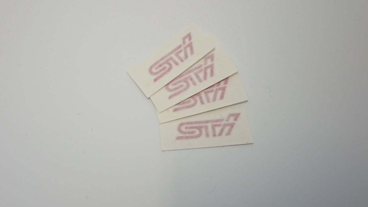 Early STI Small Wheel Decals Logo