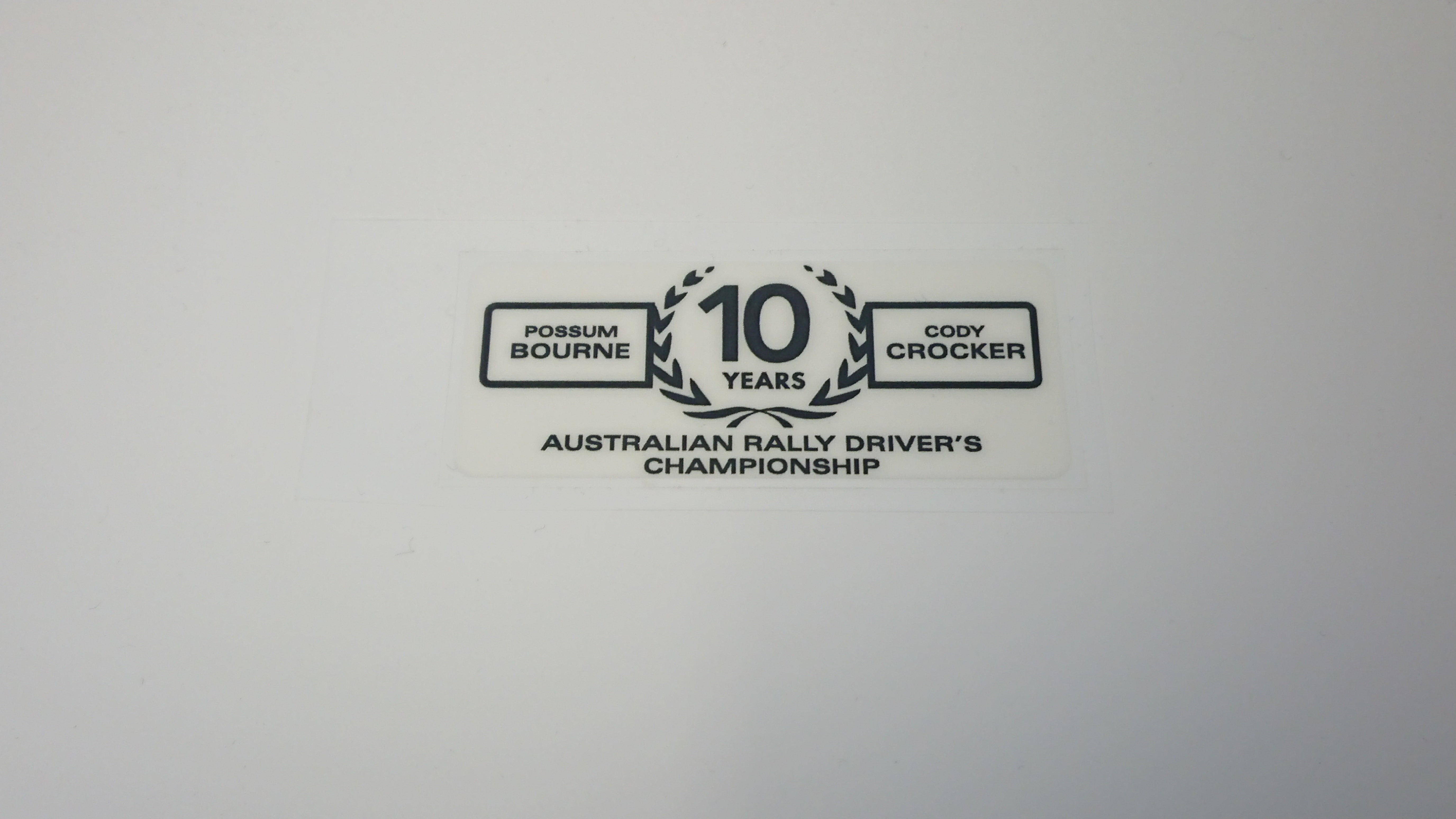 Australian Performance Sticker Reverse 90s Era 10 Years Australian Rally Drivers Championship Inside ...