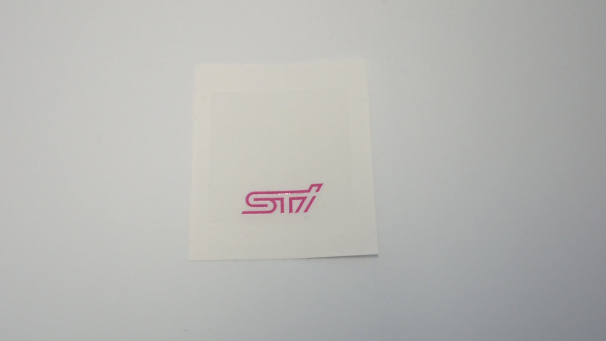 STI Pink (Light Cars) Small Square Tail/Wing Stickers 