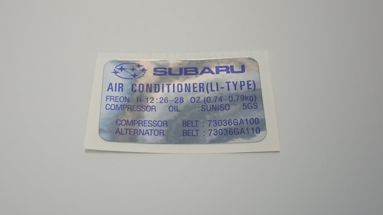 Leone XT Vortex Air Conditioner Sticker
