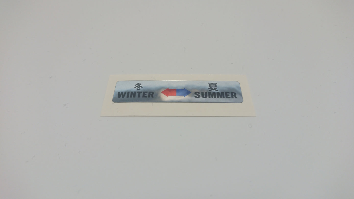 Coloured WInter Summer Switch Indicator