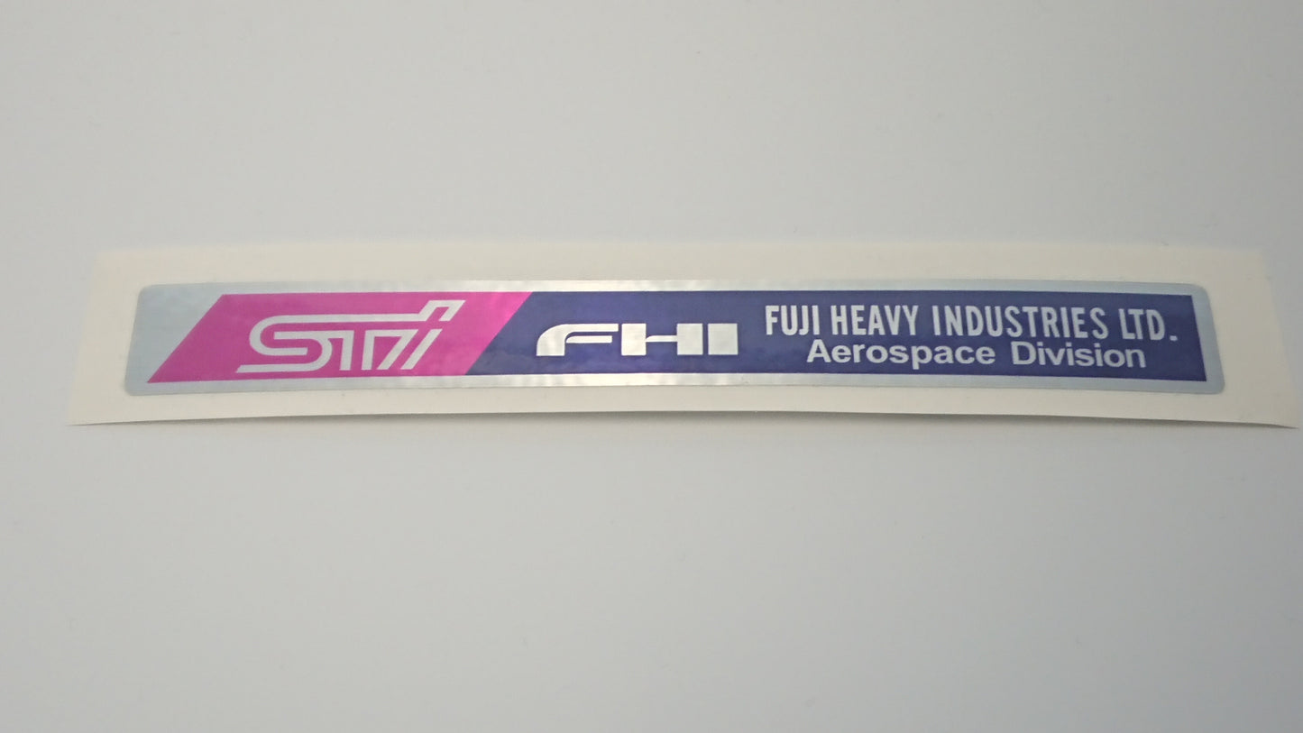 STI FHI Aerospace Division Carbon Fibre Strut Bar Sticker
