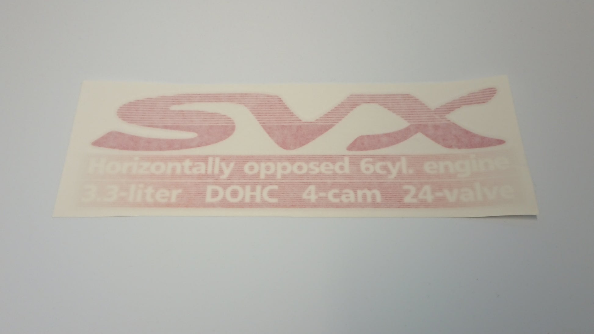 SVX Stripe Red Story White Text