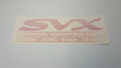 SVX Stripe Red Story White Text