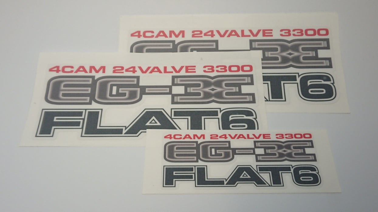 SVX EG-33 Flat 6 Sticker Set - Grey/Black 