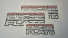 SVX EG-33 Flat 6 Sticker Set - Charcoal 
