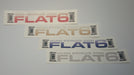 Flat 6 Vinyl Horizontal Printed Sticker Set