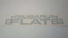 Subaru SVX Story FLAT 6 Boxer Decals - Silver