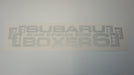 Subaru SVX Story Boxer 6 Decals - Silver