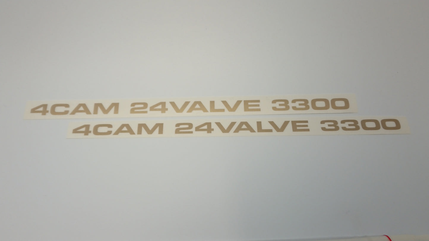 4Cam 24Valve 3300 SVX "Story" decals - Gold