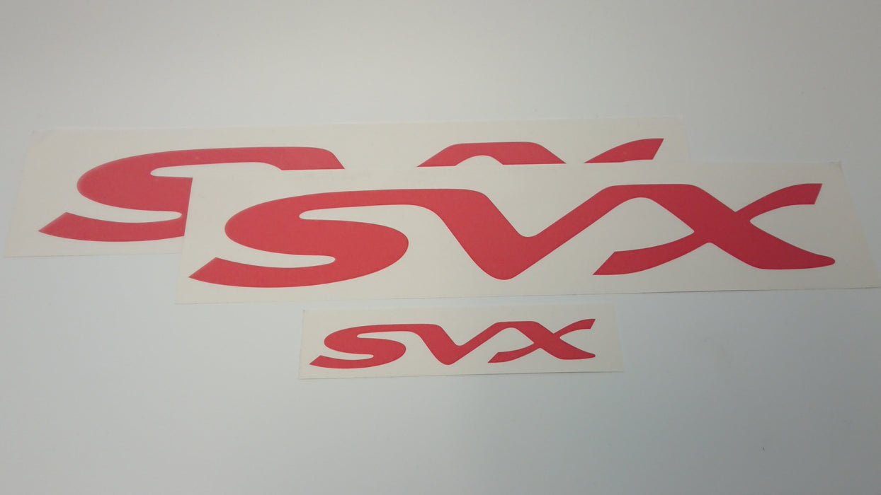 SVX Logo/Motif Decal Set - Solid - Red