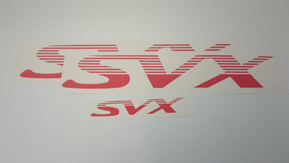 SVX Logo/Motif Decal Set - Original Concept - Red