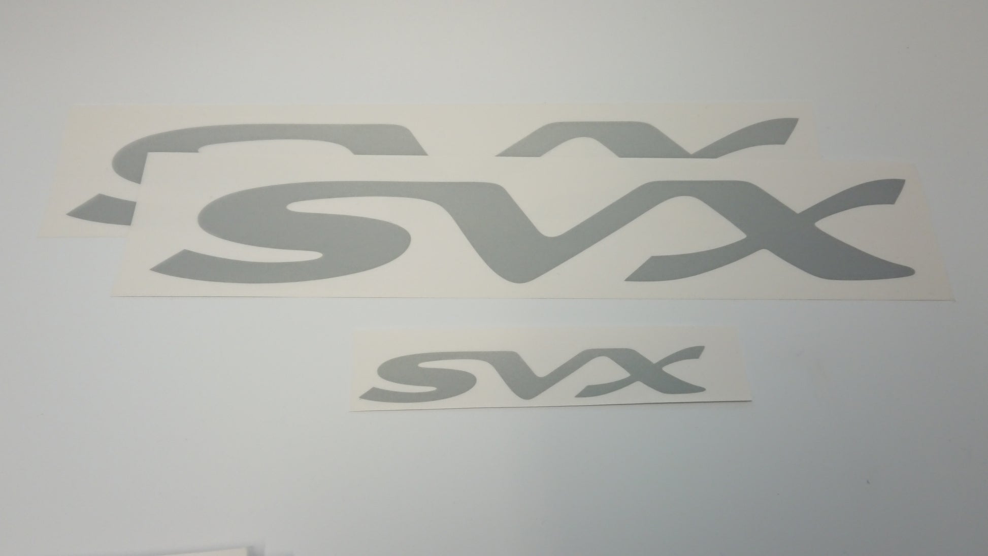 SVX Logo/Motif Decal Set - Solid - Silver