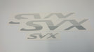SVX Logo/Motif Decal Set - Original Concept - Silver