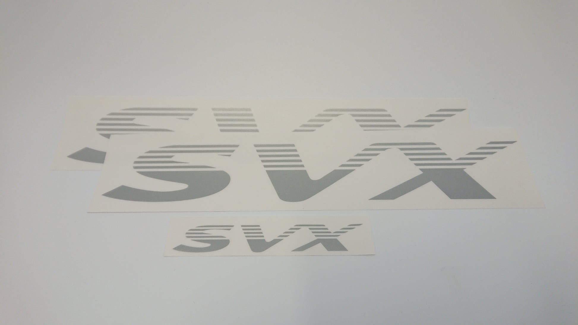 SVX Logo/Motif Decal Set - New Concept - Silver