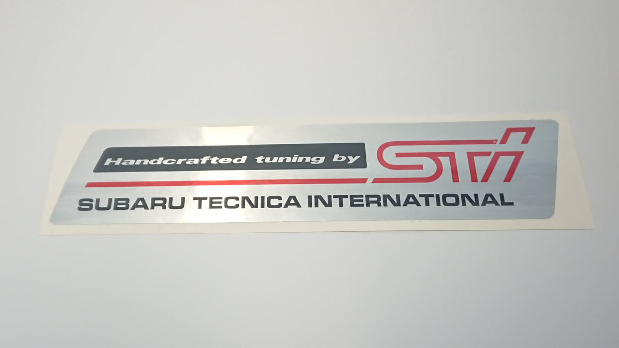 RS Type RA STI WAIC Intercooler Sticker/Plate - Red Original