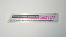RS Type RA STI WAIC Intercooler Sticker/Plate - Pink