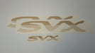 SVX Logo/Motif Decal Set - OEM Lower Stripe - Gold- 