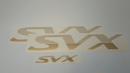 SVX Logo/Motif Decal Set - Original Concept - Gold