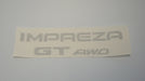 Impreza GT 4WD tailgate sticker - Light