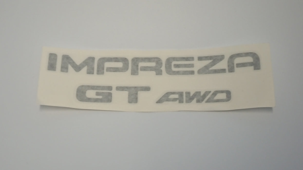 Impreza GT 4WD tailgate sticker - Dark
