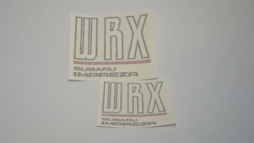Subaru Impreza WRX "Tall" Tailgate Stickers, Dark - size comparison 