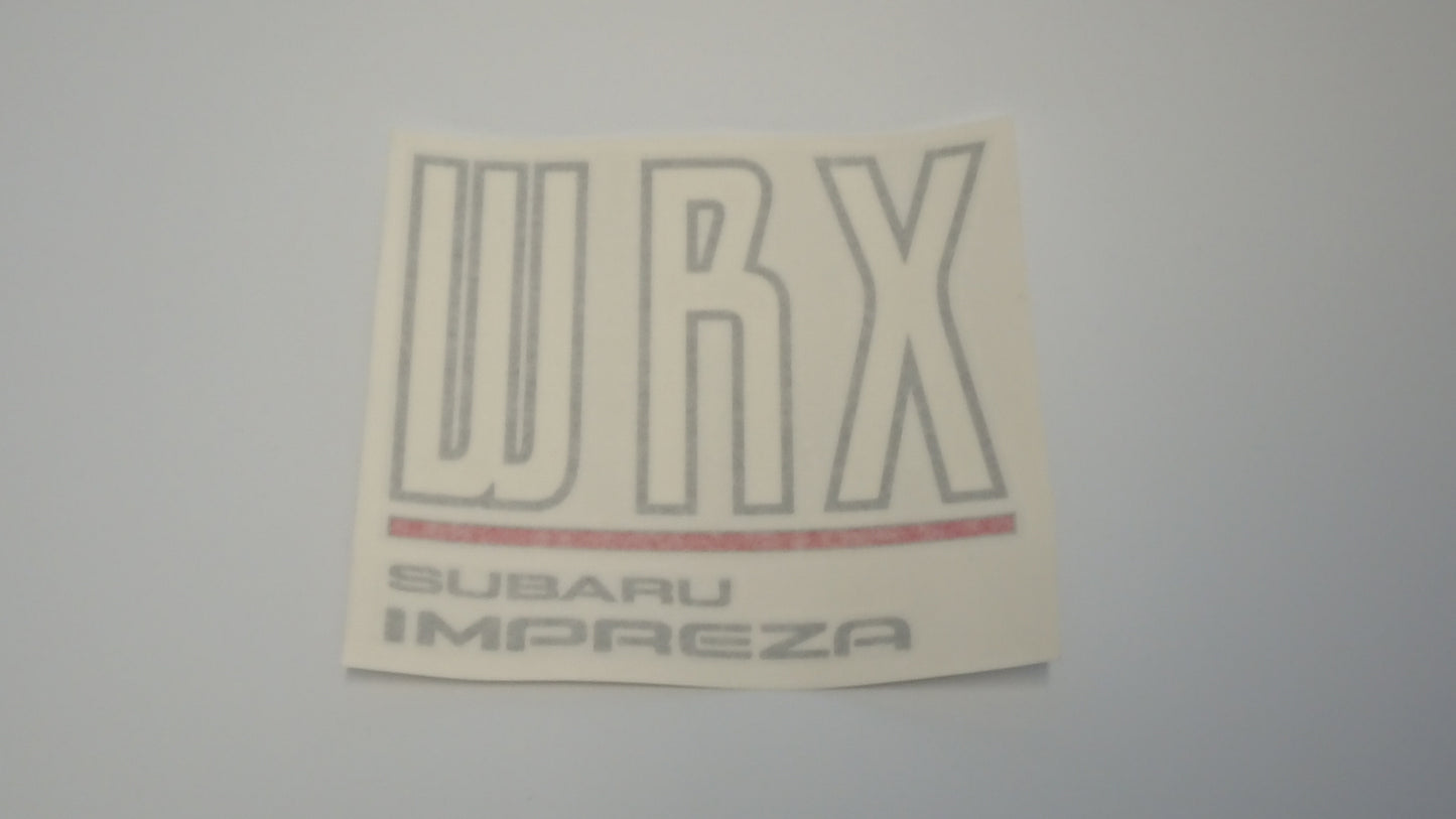 Subaru Impreza WRX "Tall" Tailgate Stickers, Light Small