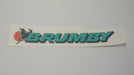 Brumby 1st Gen Tailgate Sticker Clear Teal Version