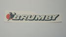 Brumby 1st Gen Tailgate Sticker Clear White Version