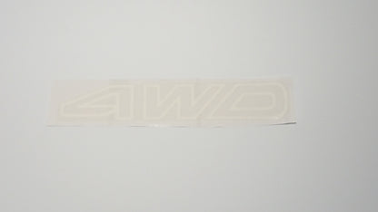 Leone White Only L Series Wagon Tailgate 4WD Logo Sticker