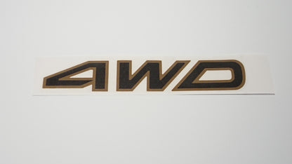 Leone Gold and Black L Series Wagon Tailgate 4WD Logo Sticker