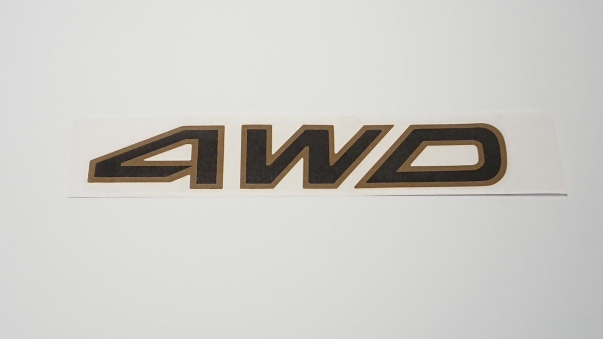Leone Gold and Black L Series Wagon Tailgate 4WD Logo Sticker