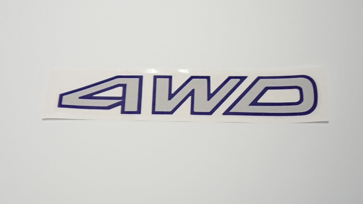 Leone Blue and Grey L Series Wagon Tailgate 4WD Logo Sticker