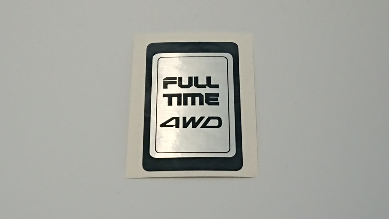 Full Time 4WD Cabin Sticker