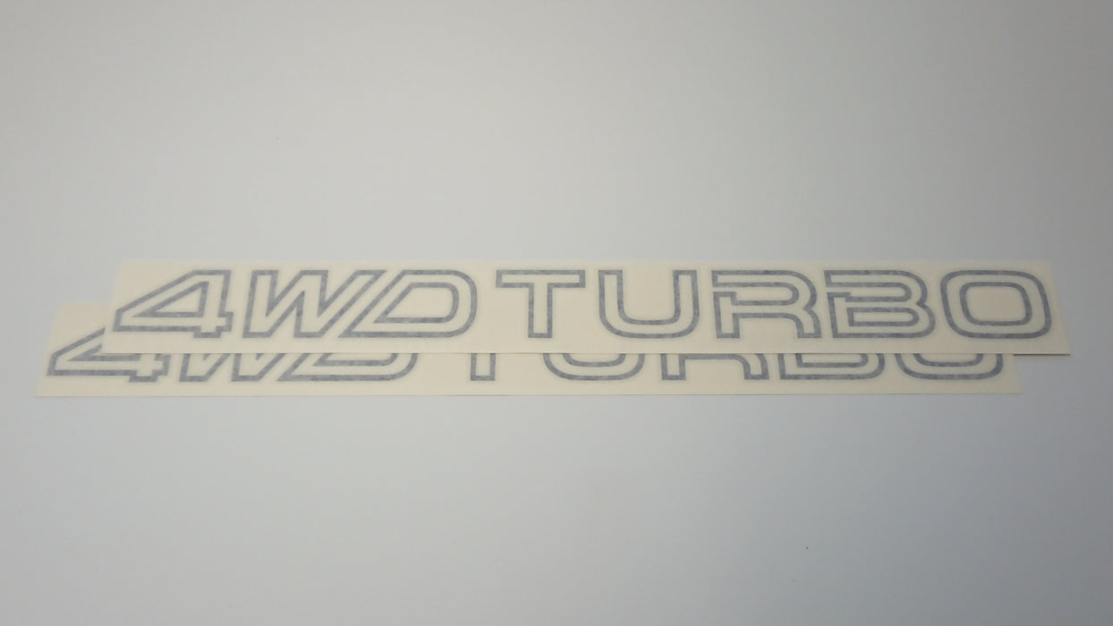 Leone/Loyale L Series 4WD TURBO Blue Side Stickers