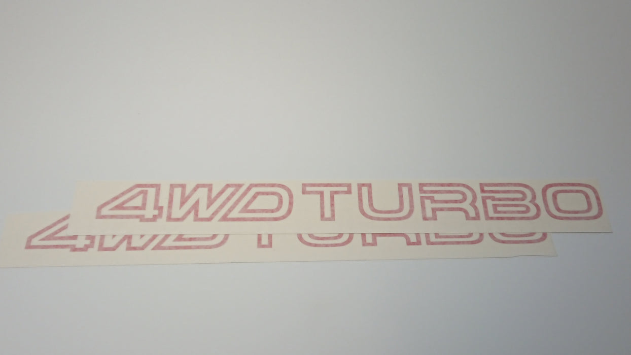 Leone/Loyale L Series 4WD TURBO Red Side Decals