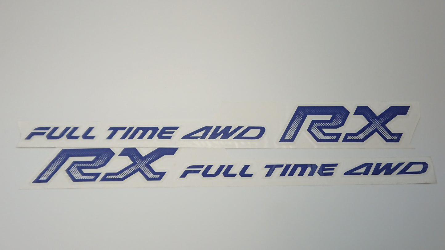 Leone/Loyale L Series 4WD TURBO RX Large Blue Side Sticker