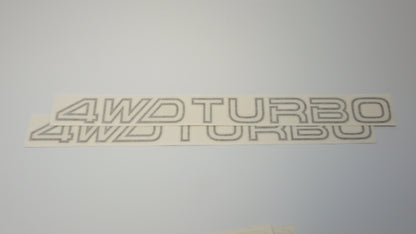 Leone/Loyale L Series 4WD TURBO Gold Side Stickers