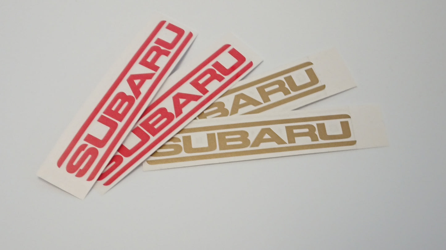 Custom 4pot and 2pot colour Subaru Brake Decals