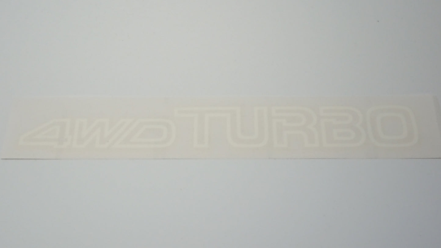 4WD TURBO Leone Front Bumper Sticker/Decal