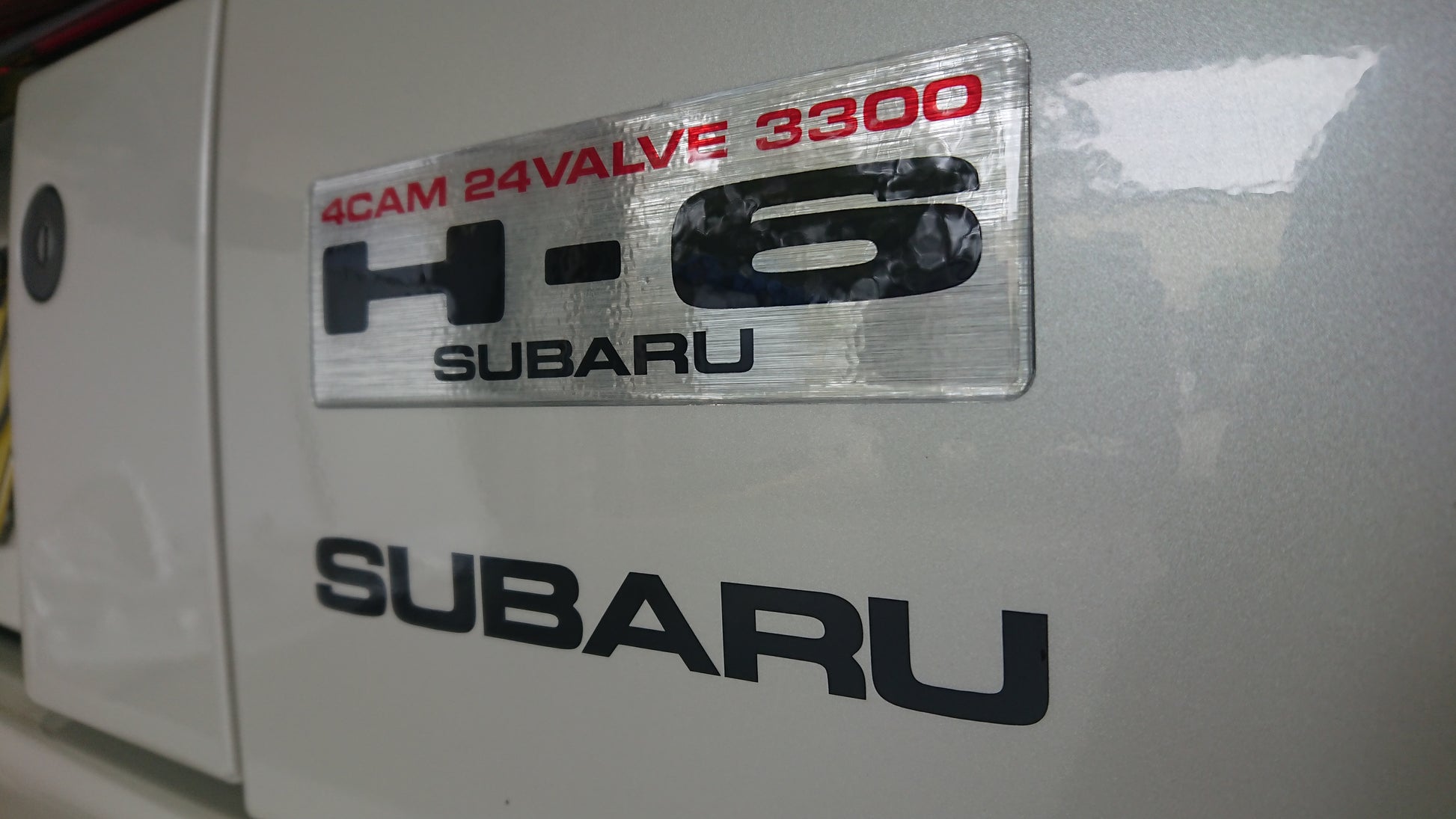 SUBARU Logo for SVX Rear Panel - Black