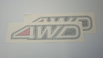 SUBARU Leone GL 4WD Rear Door Sticker Reverse