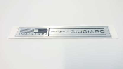 Brushed Italdesign Giugiaro Domed Stickers Large