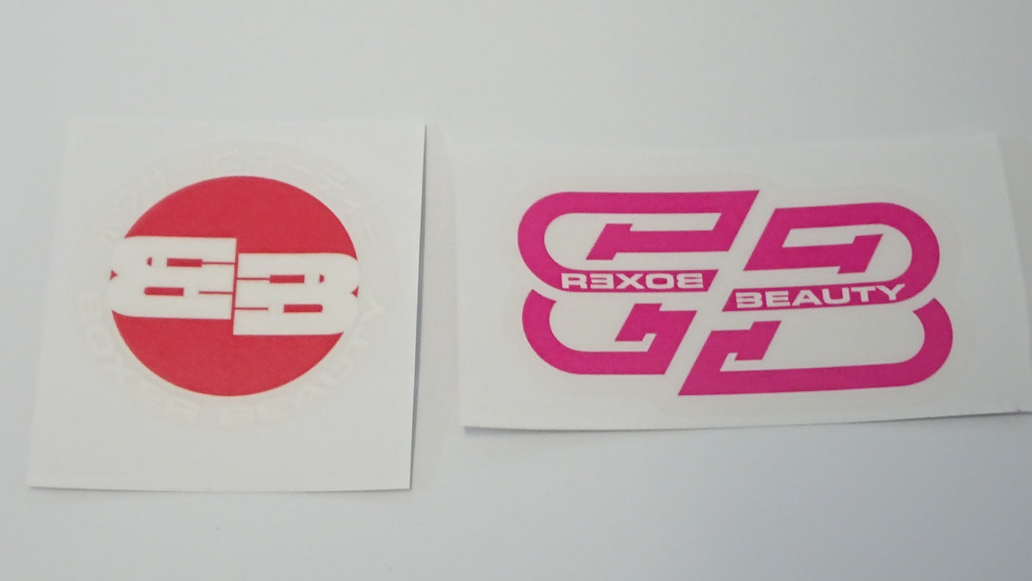 Boxer Beauty Rising Sun And STI Style Stickers