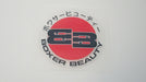 Boxer Beauty Rising Sun 5cm Round Stickers
