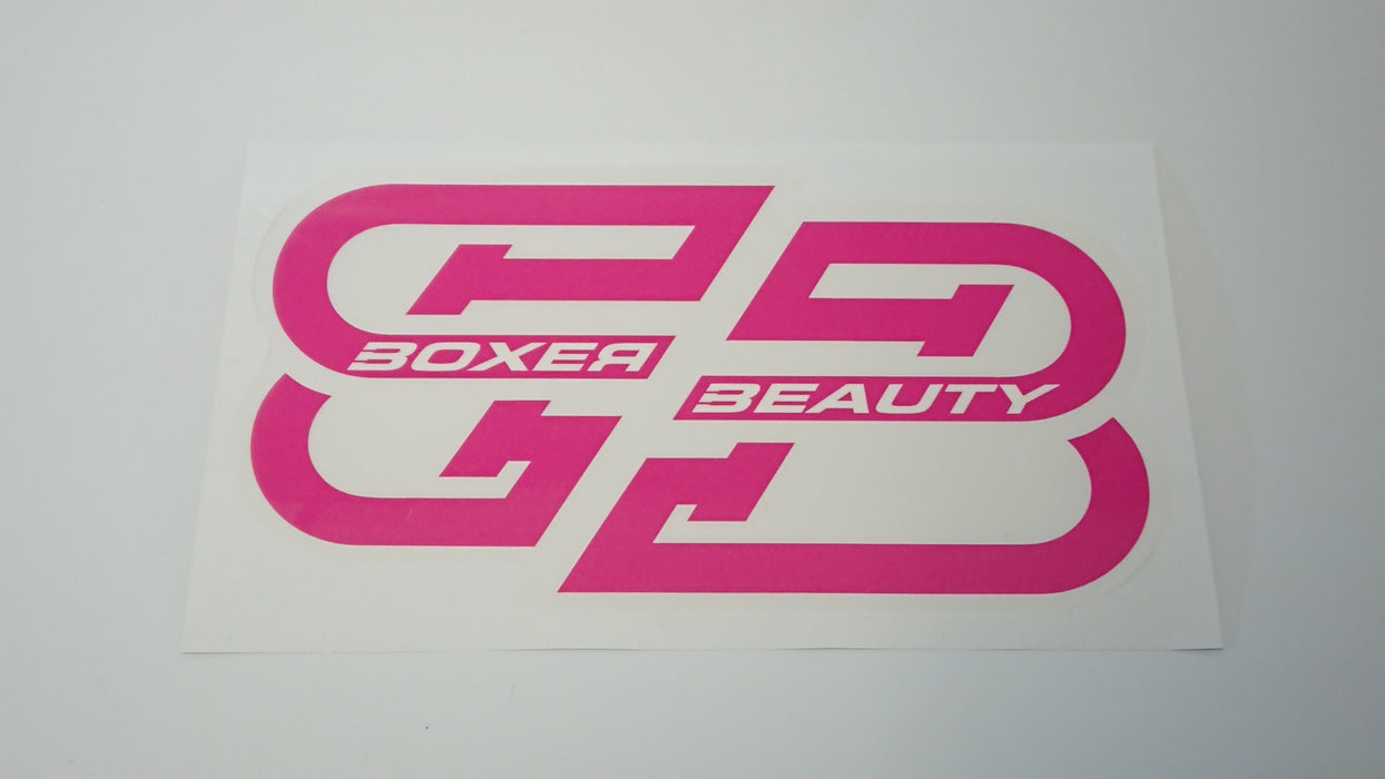 Boxer Beauty STI Style BB Logo 19cm LARGE Sticker